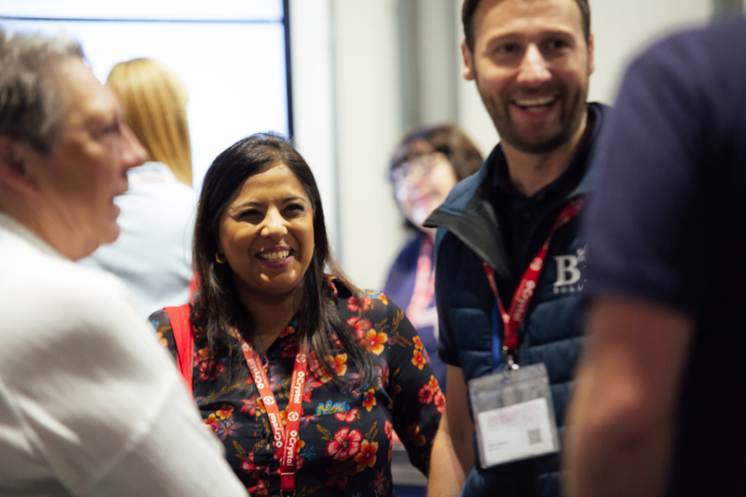Delegates networking at a P4H event